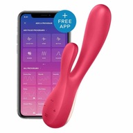 Satisfyer vibrátor bodu G červený 19 cm silikón