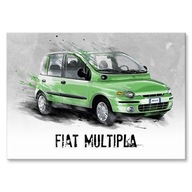 DARČEKOVÝ PLACHT VINTAGE PLAGÁT FIAT AUTO