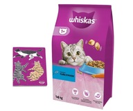 WHISKAS Krmivo pre dospelých s tuniakom 14kg + ZDARMA