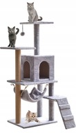 Škrabadlo, mačací domček, veža, posteľ, domček, rebrík, sisalová tyč, 5 úrovní