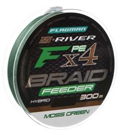 FLAGMAN Braid S-RIVER HYBRID F4 FEEDER BRAID MOSS GREEN 300m 0,14mm