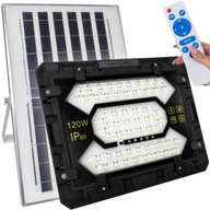 SOLÁRNE LED LAMPA SO SAMOSTATNÝM KÁBLOM SOLÁRNEHO PANELU 4m 120W 15000lm DIAĽK.