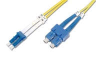 Digitus Patch Cord FO, Duplex, LC na SC SM OS2 09/