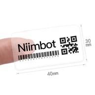 NIIMBOT Nálepky Séria B 40*30mm TRANSPARENTNÉ