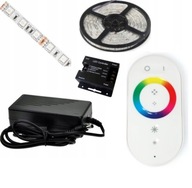 SET 6m RGB LED PÁS 5050 RF DIAĽKOVÉ DOTYKOVÉ DIAĽK