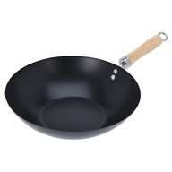 Wok hlboká panvica z uhlíkovej ocele 30 cm