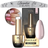 Makear 614 Pink hybridný lak na francúzsku manikúru 8ml + PILNÍK