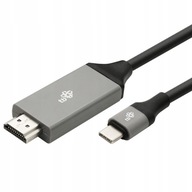 TB KÁBEL HDMI 2.0-USB 3.1 TYP C 2m ŠEDÝ