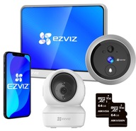 EZVIZ DP1C WiFi Visor + 64Gb WiFi otočná kamera