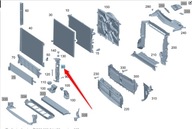 MONTÁŽ NA RADIÁTOR MERCEDES E RÁM A0995042000