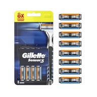 Gillette Sensor3 Original Blades kazety do žiletiek 8 kusov--55