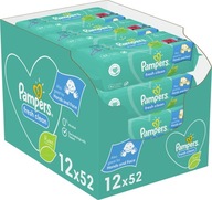 Pampers Vlhčené obrúsky FreshClean 12x52 ks.