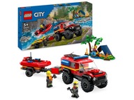 LEGO 60412 Mestské terénne hasičské auto s člnom