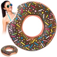 Plavecký kruh VEĽKÝ 107cm DONUT nafukovací matrac DO VODY darček šiška