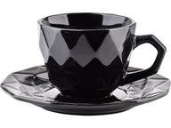 BLACK SET Šálka ​​280 ml s podšálkou 16,5 cm