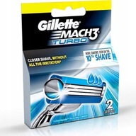 GILLETTE Náhradný holiaci strojček MACH 3 TURBO, 2 ks.