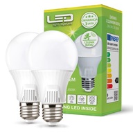 2x 9W studená LED žiarovka, Twilight Motion Sensor