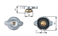 GATES RC133 Uzáver chladiča