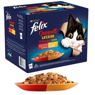 Felix dvojitá príchuť mäsová zmes 24x85g vrecúška