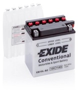 EXIDE BATÉRIA NA BICYKEL 12V 11AH 130A P+ s ELEKTROLYTOM súčasťou balenia 135x90x145