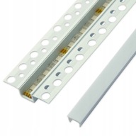 PVC PROFIL LED pásov na sadrokartón + tienidlo 1m