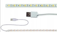 Vodotesný USB LED pásik 30 cm