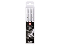 GELLY ROLL biele gélové perá 3 ks (r10) 0,5 mm Sakura