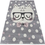 Koberec pre deti 133x190 Bambino Cat White