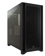 4000D Airflow TG čierna Mid Tower ATX skriňa