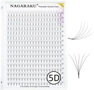 NAGARAKU hotové umelé mihalnice C 5D TUMBLES 0,07 320 ks. MIX 9-14mm