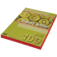 A4 KRESKA červený kopírovací papier 100 listov