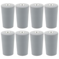 Svetlosivé 6X2,5X2,5 CM 8 ks Home Buffer Stoppers