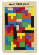 DREVENÉ PUZZZLE TETRIS PUZZLE BLOCKS 40 KUSOV