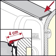 Tesnenie pre markízu pre obytný automobil Rain Guard M - Fiamma