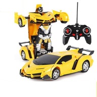 AUTOMATICKÁ TRANSFORMÁCIA ROBOTA R/C 2v1 DIAĽKOVÉ DIAĽKOVÉ SVETLO ZVUK `DANCE