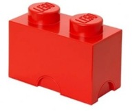 LEGO KONTAJNER BOX BRICK 2 červená