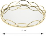 ZÁSOBNÍK okrúhly zrkadlový tanier GLAMOUR 31cm