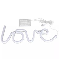 LOVE LED TEXT 3D PODSVETLO BIELE FARBA LAMPY