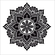 Šablóna na maľovanie, viacnásobná šablóna /mandala/