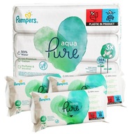 PAMPERS VLHČENÉ Utierky AQUA PURE 3X48 144KS