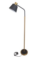 Moderná, elegantná, čierno-zlatá stojaca lampa