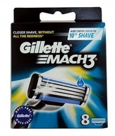 Gillette Mach 3, žiletky, 8 ks.