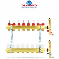 8-okruhový rozdeľovač. Podlahové kúrenie. ART K-ROZ-600,1*1/2-8. diamant