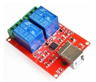 Modul 2 relé 10A/230V ovládaných z USB