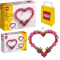 LEGO sada VALENTÍNSKA 40638 OZDOBA SRDCA DARČEK + TAŠKA