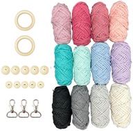 Macrame Set Cotton Cord 240m Príslušenstvo