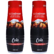 2x SODASTREAM COLA SATURATOR SIRUP 440 ML