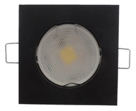 PEVNÁ ALUMOVÁ LAMPA ČIERNA +GU10 LED 10W