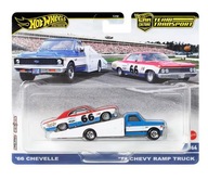 HOT WHEELS PREMIUM CULTURE CAR 2-balenie '66 CHEVELLE / '72 CHEVY RAMP TRUCK