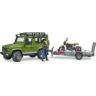 Bruder Land Rover figúrka s motorom prívesu 02589